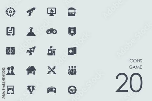 Set of gaming icons