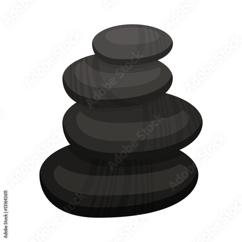 Stones icon. Spa center healthy lifestyle and care theme. Isolated design. Vector illustration