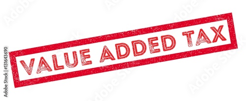 Value Added Tax rubber stamp