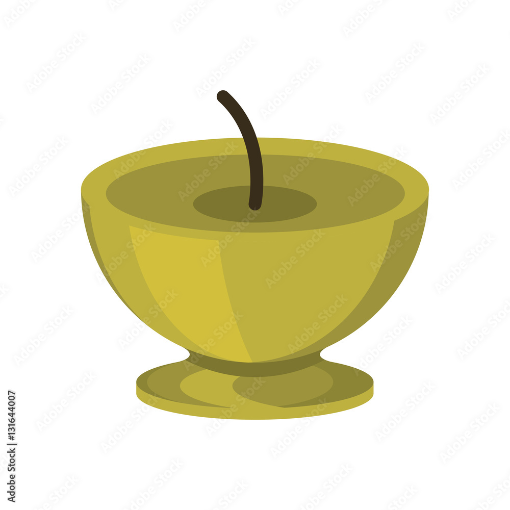 Candle icon. Fire flame and light theme. Isolated design. Vector illustration Candle icon. Fire flame and light theme. Isolated design. Vector illustration