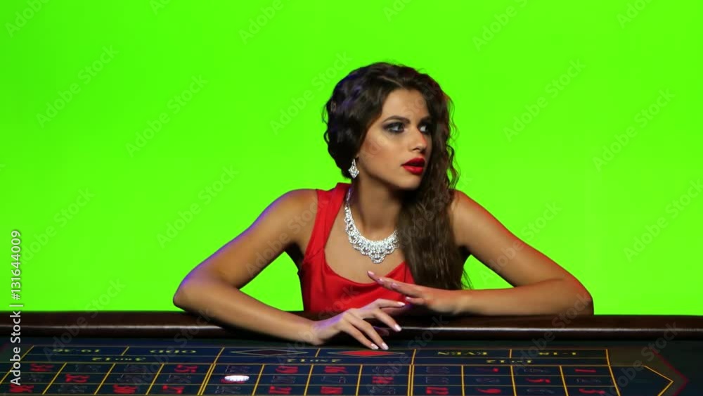 Woman won by putting the last chip on the red Woman won by putting the last chip on the red