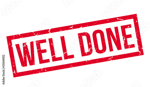 Well Done rubber stamp