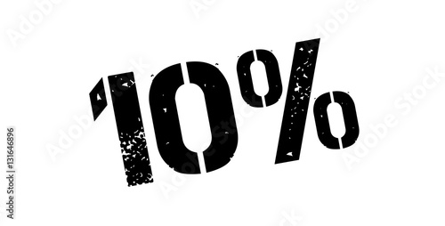 10 percent rubber stamp