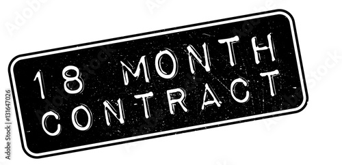 18 month contract rubber stamp
