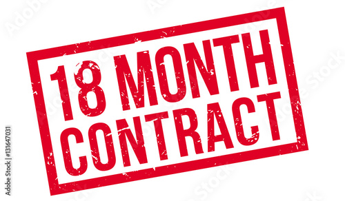18 month contract rubber stamp