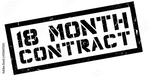 18 month contract rubber stamp