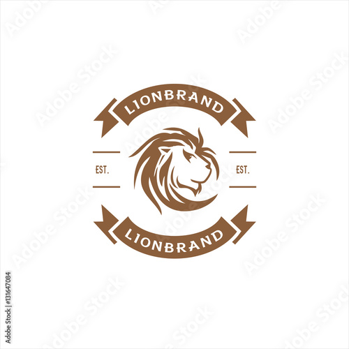 Lion logo vintage