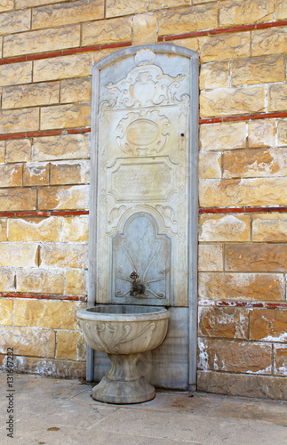 The source of holy water on the site of Orthodox Patriarchal Chucrch, Istanbul, Turkey photo