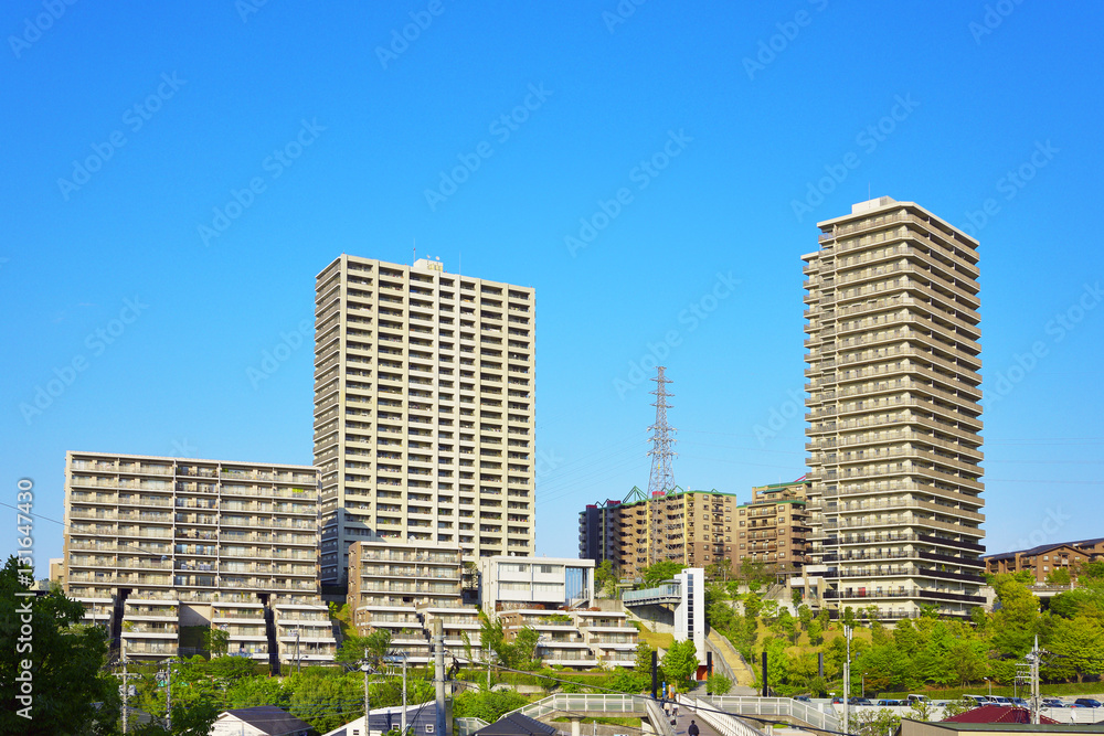 Japan's residential area, suburbs of Tokyo