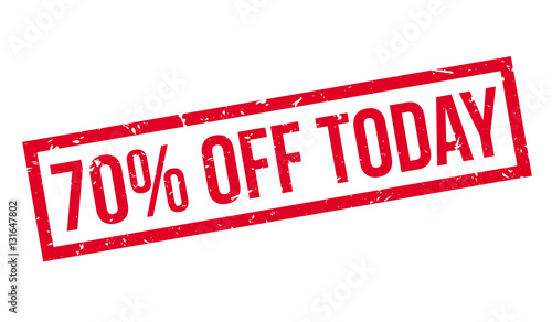 70 percent off today rubber stamp