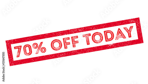 70 percent off today rubber stamp