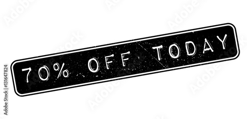 70 percent off today rubber stamp