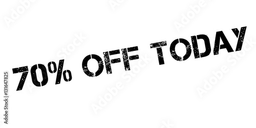 70 percent off today rubber stamp