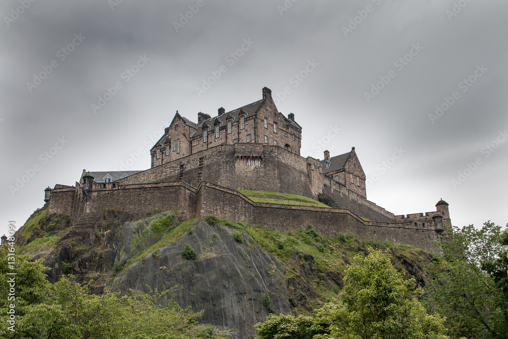 Clouds over Edinburgh Castle