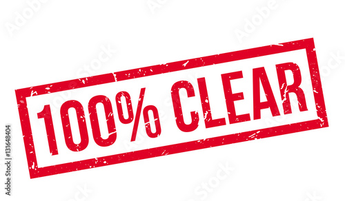 100 percent clear rubber stamp