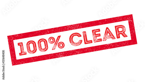 100 percent clear rubber stamp