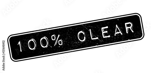 100 percent clear rubber stamp