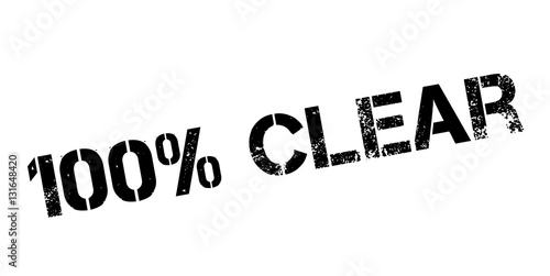 100 percent clear rubber stamp