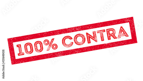 100 percent contra rubber stamp photo