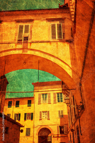 vintage style picture of an Italian old town © Christian Müller