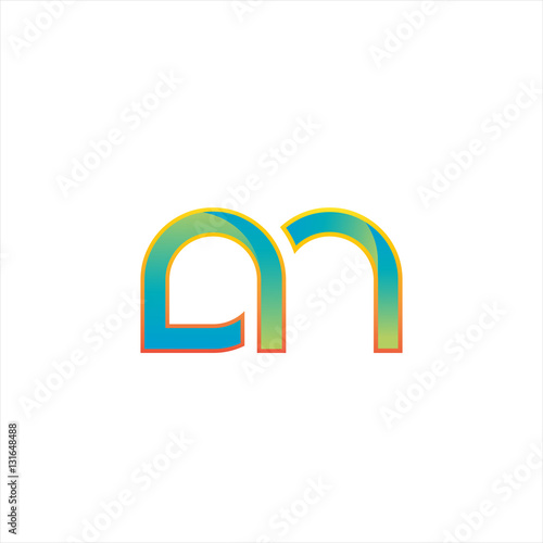 Vector A N letter logo template
