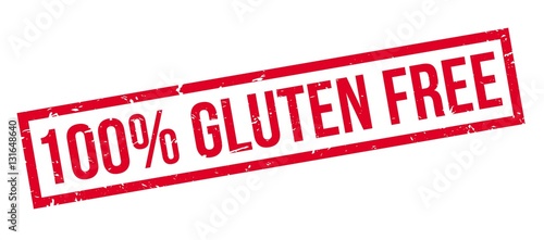 100 percent gluten free rubber stamp