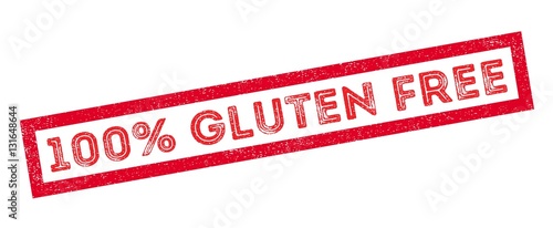 100 percent gluten free rubber stamp