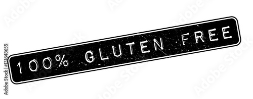 100 percent gluten free rubber stamp