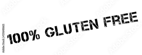 100 percent gluten free rubber stamp
