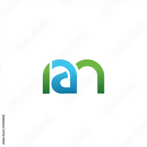 Vector A N M letter logo template