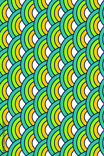 Circles fish scales texture background