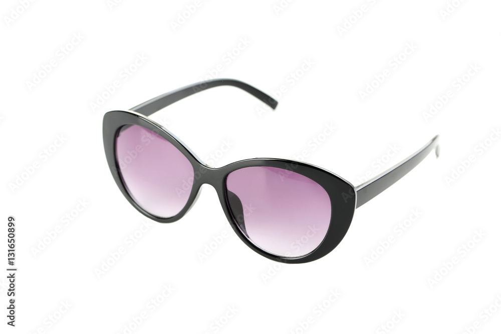 Black sunglasses isolated on a white background Black sunglasses isolated on a white background