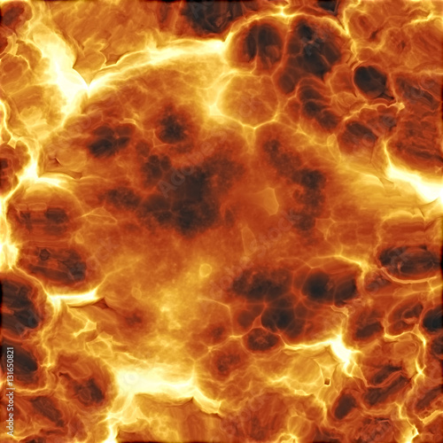 Molten lava explosion, abstract texture background, digital illustration art work.