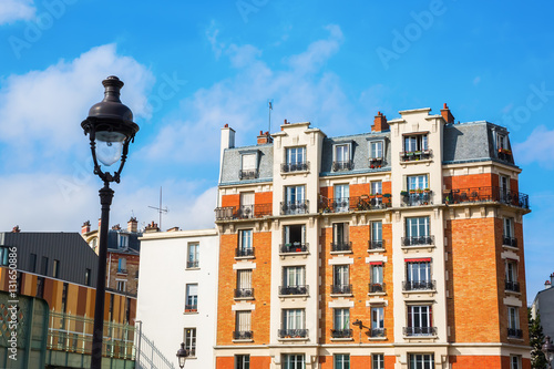 typical old city building in Paris