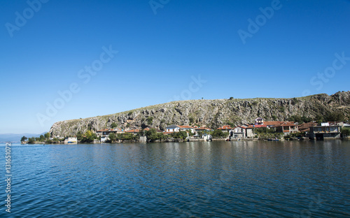 Fototapeta Naklejka Na Ścianę i Meble -  Lin village at Lake Ohrid, Albania 