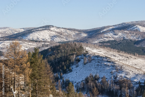 Mountains in the winter