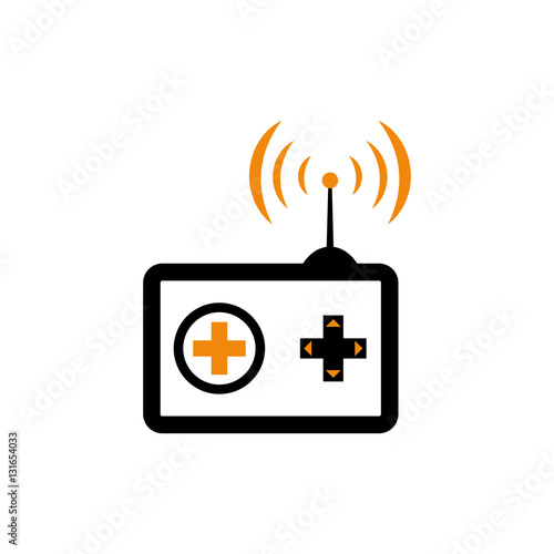 Drone remote control icon vector illustration graphic design