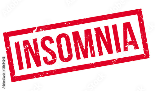 Insomnia rubber stamp