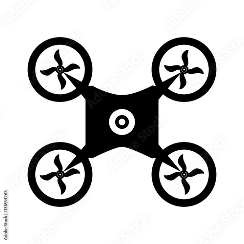 Drone robot technology icon vector illustration graphic design