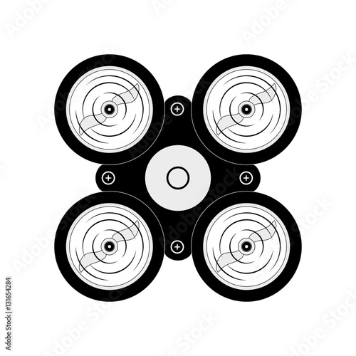 Drone robot technology icon vector illustration graphic design