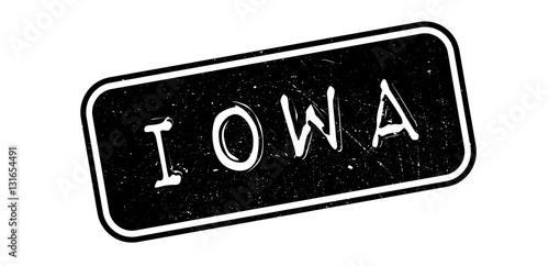 Tablou pe pânză Iowa rubber stamp