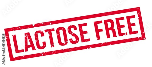 Lactose free rubber stamp
