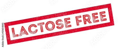 Lactose free rubber stamp