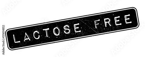 Lactose free rubber stamp