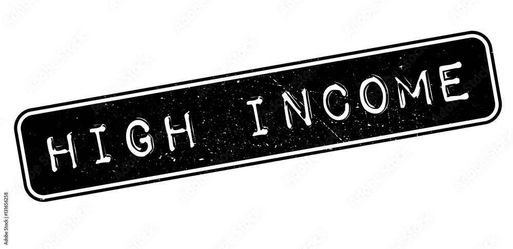 Fototapeta premium High Income rubber stamp