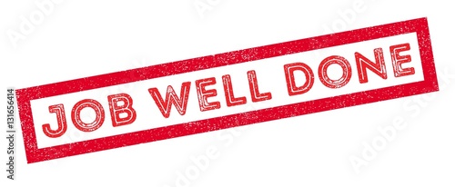 Job Well Done rubber stamp