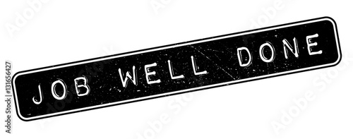Job Well Done rubber stamp