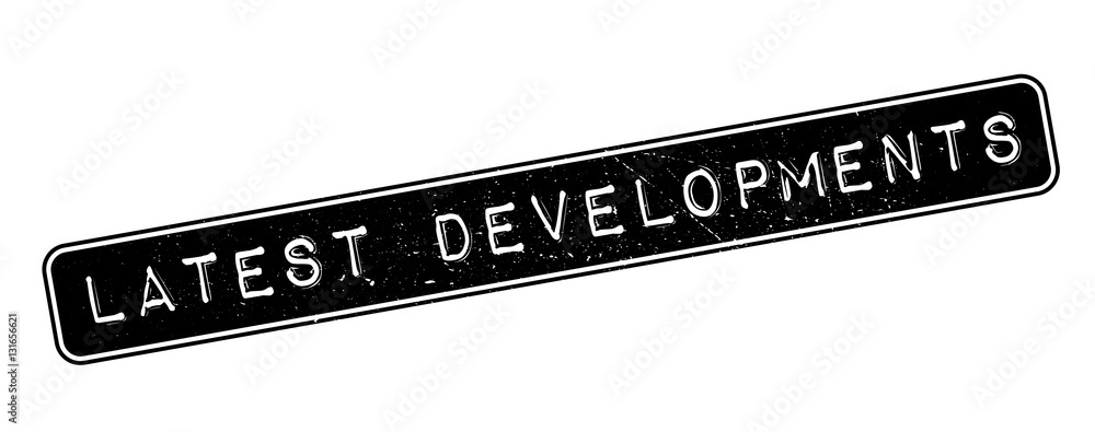 Fototapeta premium Latest Developments rubber stamp