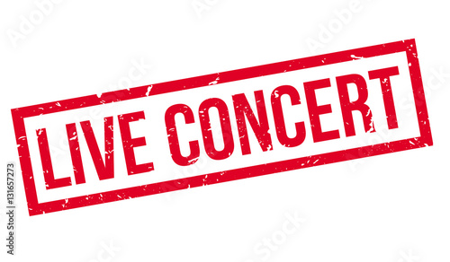 Live Concert rubber stamp