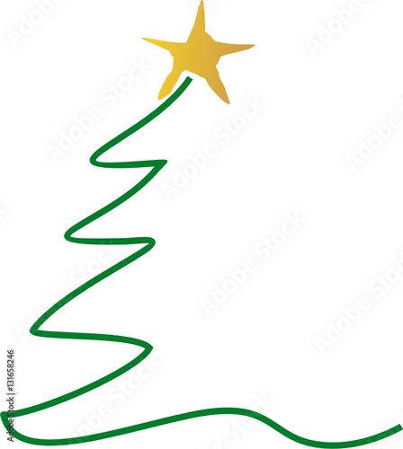 Weihnachtsbaum Hälfte halb